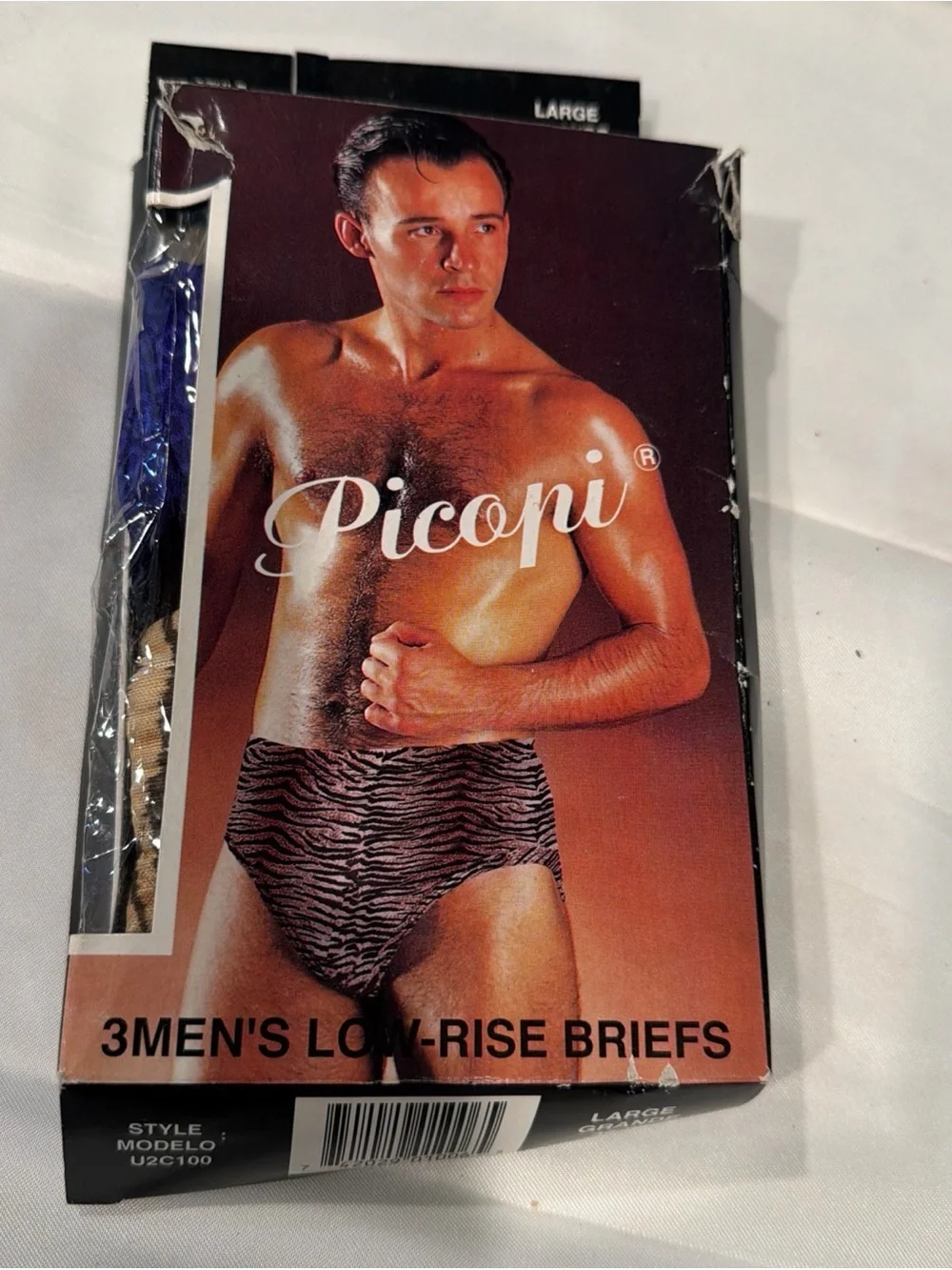 ICON Men’s Low-Rise Briefs - Black and Brown Zebra Print